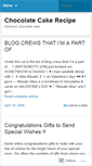 Mobile Screenshot of chocolatecakerecipe.wordpress.com