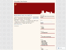 Tablet Screenshot of chocolatecakerecipe.wordpress.com