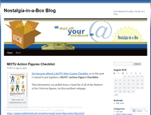 Tablet Screenshot of nostalgiainabox.wordpress.com