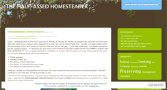 Desktop Screenshot of halfasshomesteader.wordpress.com