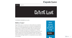 Desktop Screenshot of coyotelove.wordpress.com
