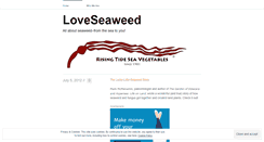 Desktop Screenshot of loveseaweed.wordpress.com