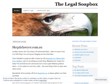 Tablet Screenshot of legalsoapbox.wordpress.com