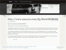 Tablet Screenshot of mygrandfathersgoat.wordpress.com