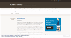 Desktop Screenshot of humblescribbler.wordpress.com