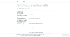 Desktop Screenshot of faithforprayerforfaith.wordpress.com