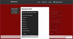 Desktop Screenshot of blendedleaf.wordpress.com