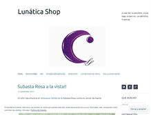 Tablet Screenshot of lunaticashop.wordpress.com