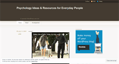 Desktop Screenshot of practicalpsychologyideasandresources.wordpress.com