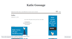 Desktop Screenshot of katiegossage.wordpress.com