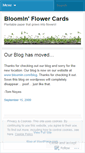 Mobile Screenshot of bloomincards.wordpress.com