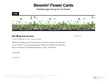 Tablet Screenshot of bloomincards.wordpress.com