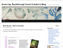 Tablet Screenshot of anniecap.wordpress.com