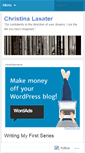 Mobile Screenshot of christinalasater.wordpress.com