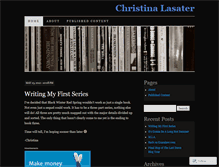 Tablet Screenshot of christinalasater.wordpress.com