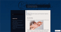 Desktop Screenshot of chiropractortampa.wordpress.com