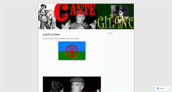 Desktop Screenshot of cantegitano.wordpress.com