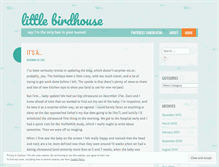Tablet Screenshot of littlebirdhouse.wordpress.com