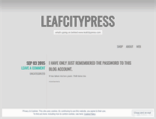 Tablet Screenshot of leafcitypress.wordpress.com