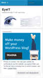 Mobile Screenshot of eyeit.wordpress.com