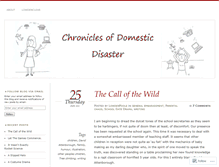 Tablet Screenshot of chroniclesofdomesticdisaster.wordpress.com
