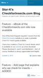 Mobile Screenshot of checkforinsects.wordpress.com