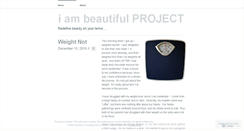 Desktop Screenshot of iambeautifulproject.wordpress.com