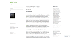 Desktop Screenshot of apikayu.wordpress.com
