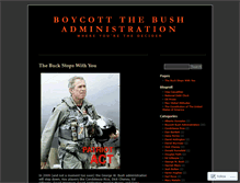 Tablet Screenshot of boycottbush.wordpress.com