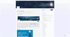 Desktop Screenshot of crackofdawn.wordpress.com