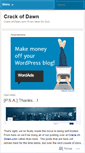 Mobile Screenshot of crackofdawn.wordpress.com