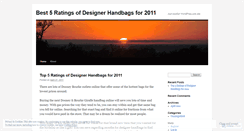 Desktop Screenshot of handbagsreviews47.wordpress.com