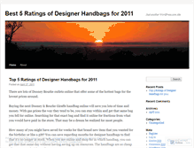 Tablet Screenshot of handbagsreviews47.wordpress.com