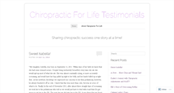 Desktop Screenshot of c4lifetestimonials.wordpress.com