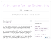 Tablet Screenshot of c4lifetestimonials.wordpress.com