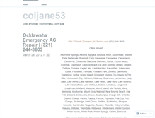 Tablet Screenshot of coljane53.wordpress.com