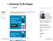 Tablet Screenshot of drawingtobehappy.wordpress.com