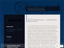 Tablet Screenshot of holygroundsforwomen.wordpress.com
