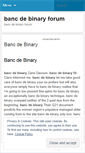 Mobile Screenshot of in.bancdebinaryforum.wordpress.com