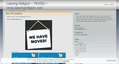 Desktop Screenshot of leavingreligion.wordpress.com
