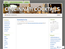 Tablet Screenshot of cincinnaticocktails.wordpress.com