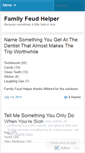 Mobile Screenshot of familyfeudhelper.wordpress.com
