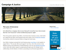 Tablet Screenshot of campaign4justice.wordpress.com