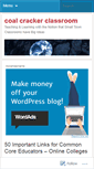 Mobile Screenshot of coalcrackerclassroom.wordpress.com