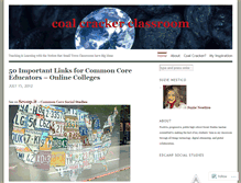 Tablet Screenshot of coalcrackerclassroom.wordpress.com