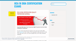 Desktop Screenshot of oca9idbacertification.wordpress.com