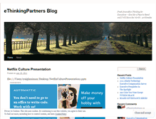 Tablet Screenshot of ethinkingpartner.wordpress.com