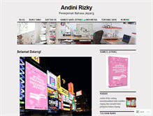 Tablet Screenshot of andinirizky.wordpress.com