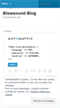Mobile Screenshot of blowsound.wordpress.com