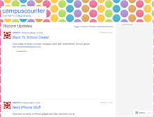 Tablet Screenshot of campuscounter.wordpress.com